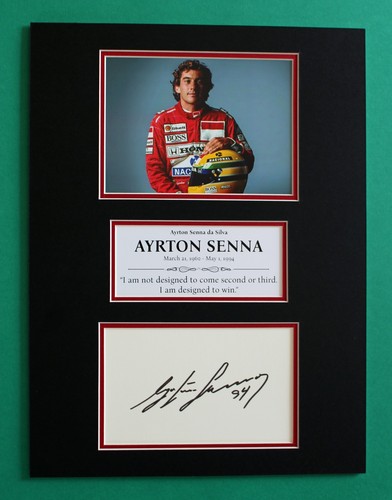 Ayrton senna autogramm - ayrton, replica