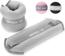 Gymtek® Gewichtsmanschetten 2er Set - 0.75-1.5 kg - Gewichte für Beine und Arm