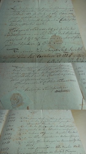 Kaufbrief heiligenstadt 1803 - heiligenstadt,