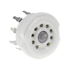 Röhrensockel 9-Pin, Printmontage, HiFi Röhrenfassung, Keramik, Röhren Halterung