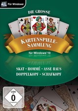 PC 5 Kartenspiele Skat Rommé Doppelkopf Schafkopf Asse raus Windows 10 NEU