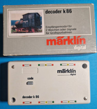 Märklin digital 6086 Decoder k86 Empfängermodul Weichen u. Signale neuwertig OVP