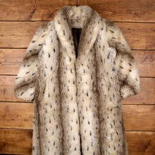 Vintage Kunstfell Mantel XL