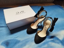 High Heels Sling Pumps Schwarz