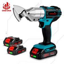 ONEVAN Akku Blechschere Akkuschere 18V Elektrisch Schere Metall-Schere mit 2Akku