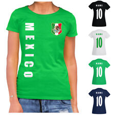 Mexiko Mexico WM 2022 Damen T-Shirt Trikot Name Nummer Fussball Team National