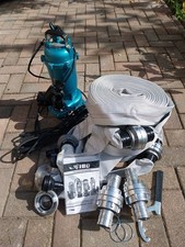 Tauchpumpe 1100W IBO m. Schneidwerk, Neu, Fäkalienpumpe u. 3 Stück 30m Schläuche