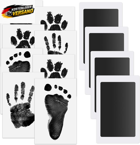 Babyhand und fußabdruck - babyhand-,