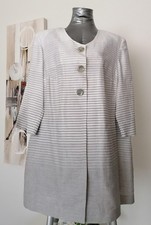 Leinen Gehrock Jacke langer