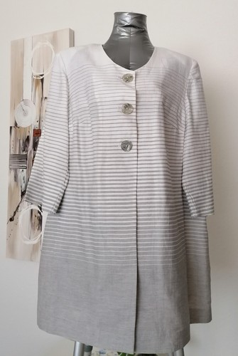 Leinen gehrock jacke langer - leinen,