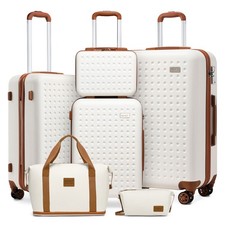 Hartschalenkoffer Reisekoffer 4-Rader Trolley Koffer Handgepäck mit Reisetasche