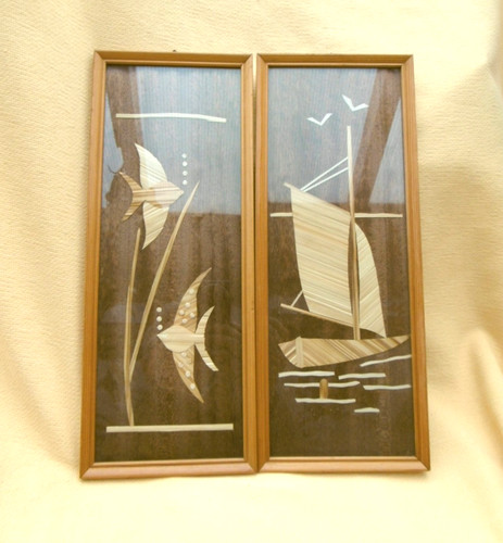Wandrelief fische schiffe - x,