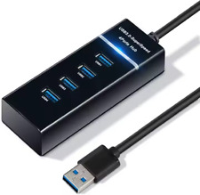 USB 3.0 Hub, 4 Ports, 30 cm Kabel (Schwarz)
