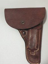 Alte Pistolentaschen Waffenholster Leder mit Magazinfach für Gürtel Polizei