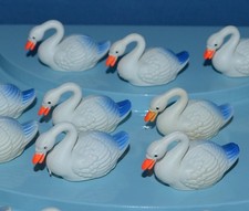 15x alte Celluloid Schwäne