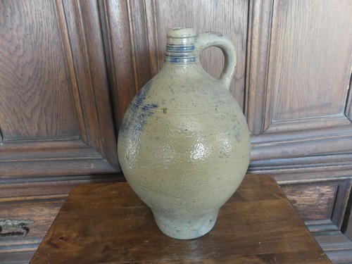 Antike steinzeug bauchflasche - antike,