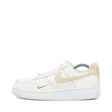 Nike Damen Air Force 1 Low Schuh Weiß/Beige Leder Low-Top Zehenbox Sneaker EU 39