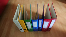 5 ORDNER DIN A4 BREIT 2 RINGE - GEMISCHTE FARBE - ELBA UND MARKENLOS - GEBRAUCHT