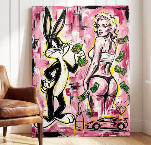 Marilyn monroe und - bunny, in