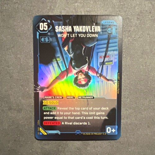 Cyberpunk tcg sasha yakovleva - cyberpunk,
