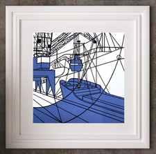 Original Serigrafie Hafen –
