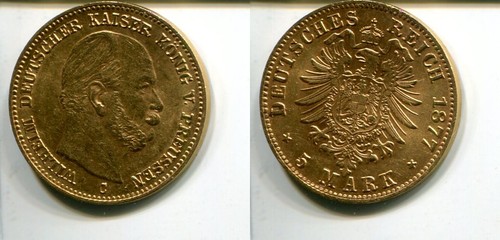 Preussen 1877 5 mark - preussen,