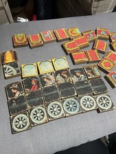 Antik Spielzeug Holz ABC Zug