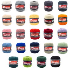TWISTER Häkelgarn 100 - feines Baumwollgarn Nd. 1,5-2,5 Filethäkeln-Minifiguren