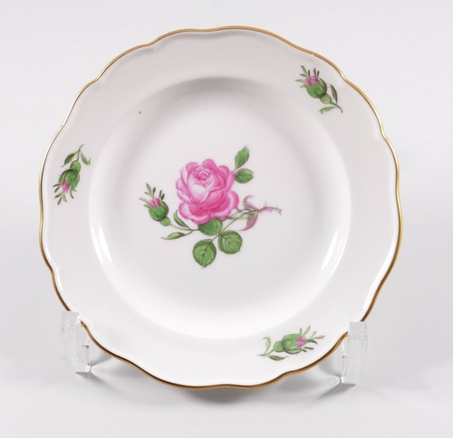 Meissen teller rote rose - teller,