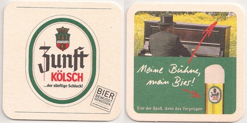 Zunft kölsch bierdeckel - kölsch,