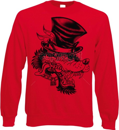Sweatshirt rot mit einem - sweatshirt, in