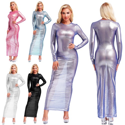 Damen maxikleid transparent - damen,