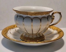 Vtg. Meissen X Form Gold And