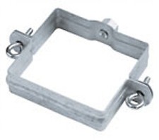 GRÖMO Verzinkte Fallrohrschelle quadratisch 100x100 mit Gewindemutter M10, 51227