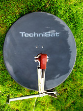 SAT Anlage ► TechniSat 80cm Spiegel + Schwaiger Doppelanschluss + Dachpfanne
