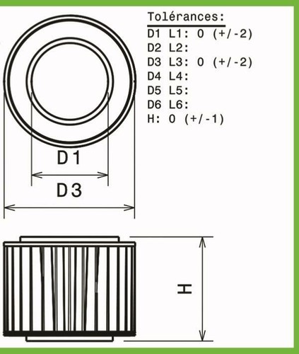 Luftfilter green für polo - luftfilter,