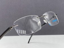Progear Brille Herren Schwarz Blau Randlos Sport NP: 198€ OPT 1103 groß XL