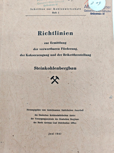 Richtlinien steinkohlenbergbau - richtlinien,