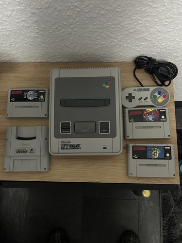 Super nintendo snes grau - super,
