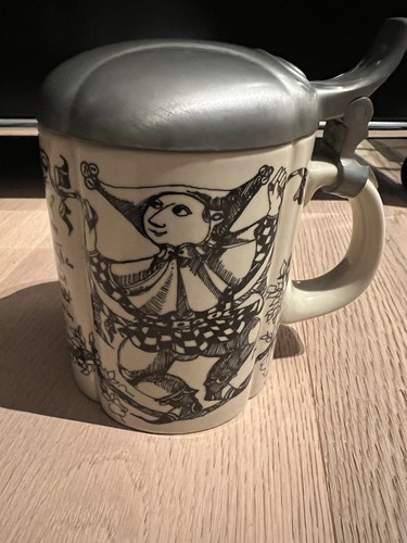 Rosenthal krug mit zinndeckel - rosenthal,