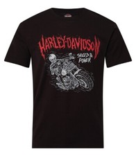 Harley-Davidson T-Shirt Skeleton, Schwarz, Baumwolle, M-3XL