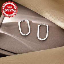 Ohrringe Creolen Rechteckig