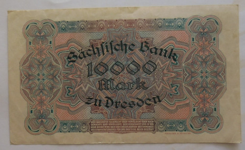 Banknote 10000 mark - banknote,