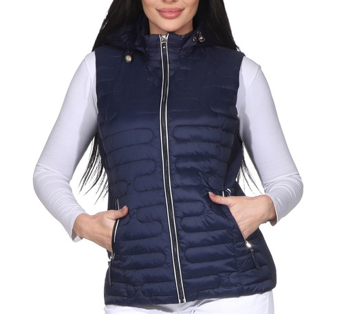 Damen weste steppweste blau - weste,