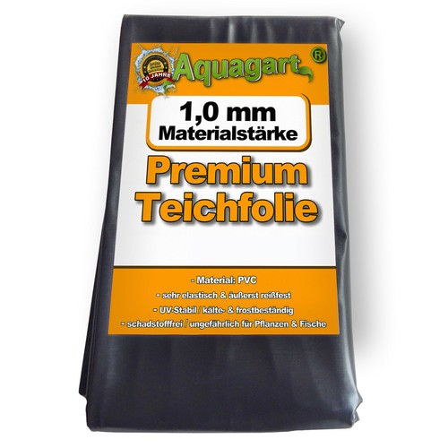 Teichfolie pvc 0mm - 1,0mm, schwarz
