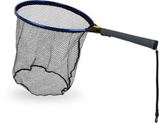 Klappbarer Watkescher mit gummiertem Netz schwimmend mit Halteclip und Karabiner