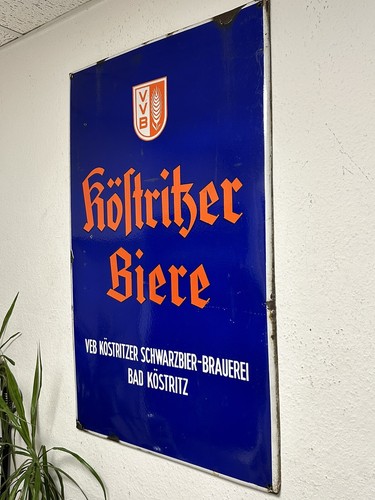 Ddr emailschild köstritzer - ddr,