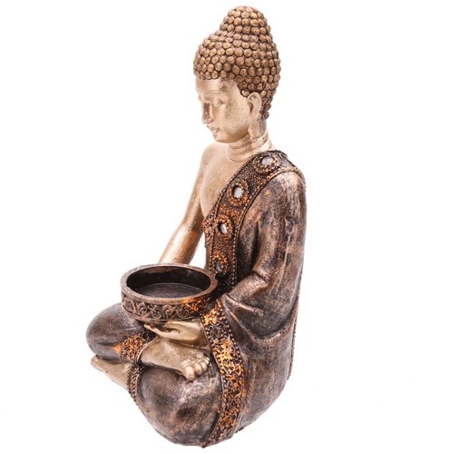 Thai buddha figur - buddha, teelicht