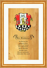 Der Steinsetzer Paver Pflaster Zirbenholz Arve Nostalgieschild Zunft 111 Gerahmt