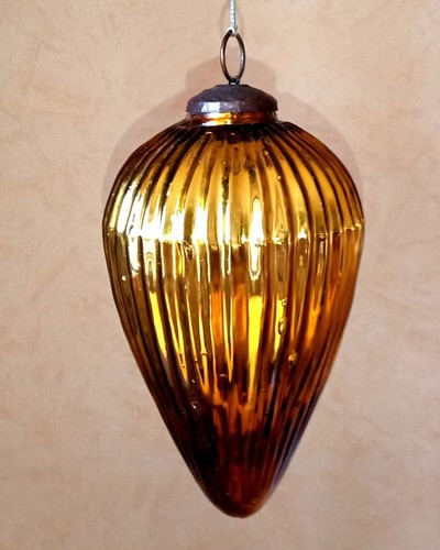 Großer vintage glas zapfen - vintage,